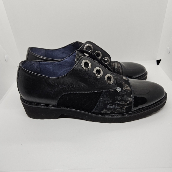 Unity in Diversity Vanquish Picasso black mixed media oxford sneaker EU 41 - Picture 1 of 8